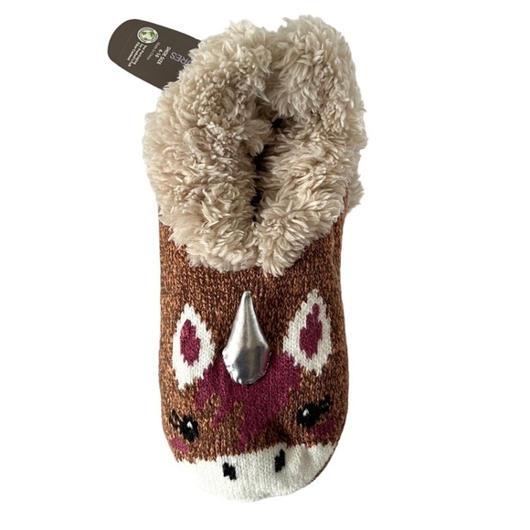 Secret Treasures Womens Slipper Socks with Slip Resistant Bottoms - Picture 1 of 4